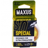 Презервативы с точками и рёбрами в пластиковом кейсе MAXUS Special - 3 шт. - Maxus - купить с доставкой в Набережных Челнах