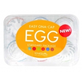 Набор из 6 мастурбаторов Tenga EGG Easy Beat с различным рельефом - Tenga - в Набережных Челнах купить с доставкой
