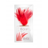 Красный перьевой тиклер Plume - 23 см. - Lola Lingerie - купить с доставкой в Набережных Челнах