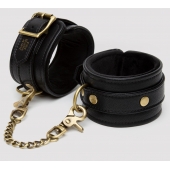 Черные оковы на ноги Bound to You Faux Leather Ankle Cuffs - Fifty Shades of Grey - купить с доставкой в Набережных Челнах