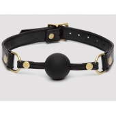 Черный кляп-шар Bound to You Faux Leather Ball Gag - Fifty Shades of Grey - купить с доставкой в Набережных Челнах
