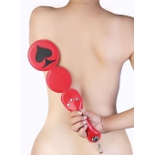 Шлёпалка  Пики  с анальным плагом - LOVETOY (А-Полимер) - купить с доставкой в Набережных Челнах