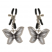 Зажимы на соски с бабочками Butterfly Nipple Clamps - Pipedream - купить с доставкой в Набережных Челнах
