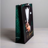 Бумажный пакет «Лучшему!» - 23 х 27 см. - Сима-Ленд - купить с доставкой в Набережных Челнах