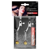 Оригинальные зажимы на соски с желтыми шариками - Notabu - купить с доставкой в Набережных Челнах