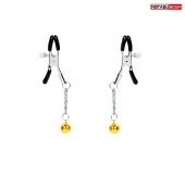 Оригинальные зажимы на соски с желтыми шариками - Notabu - купить с доставкой в Набережных Челнах