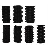 Набор из 7 черных насадок PENIS SLEEVES SET - Dream Toys - в Набережных Челнах купить с доставкой