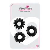 Набор из 3 черных эрекционных колец SET OF 3 COCKRINGS - Dream Toys - в Набережных Челнах купить с доставкой