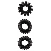 Набор из 3 черных эрекционных колец SET OF 3 COCKRINGS - Dream Toys - в Набережных Челнах купить с доставкой