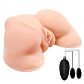 Телесная вибровагина Julie с 2 рабочими отверстиями - Baile - в Набережных Челнах купить с доставкой