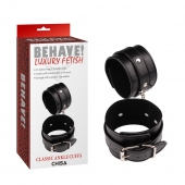 Черные оковы Classic Ankle Cuffs - Chisa - купить с доставкой в Набережных Челнах