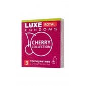 Презервативы с ароматом вишни LUXE Royal Cherry Collection - 3 шт. - Luxe - купить с доставкой в Набережных Челнах