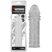 Прозрачная реалистичная насадка на пенис Extra Texture Sleeve - 16,2 см. - Chisa - в Набережных Челнах купить с доставкой