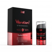 Жидкий интимный гель с эффектом вибрации Vibration! Strawberry - 15 мл. - INTT - купить с доставкой в Набережных Челнах