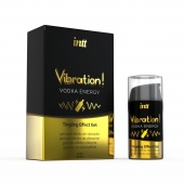 Жидкий интимный гель с эффектом вибрации Vibration! Vodka Energy - 15 мл. - INTT - купить с доставкой в Набережных Челнах