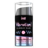 Жидкий интимный гель с эффектом вибрации Vibration! Bubble Gum - 15 мл. - INTT - купить с доставкой в Набережных Челнах
