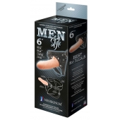 Телесный пустотелый харнесс MEN Style - 17,5 см. - LOVETOY (А-Полимер) - купить с доставкой в Набережных Челнах