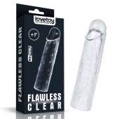 Прозрачная насадка-удлинитель Flawless Clear Penis Sleeve Add 1 - 15,5 см. - Lovetoy - в Набережных Челнах купить с доставкой