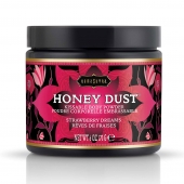 Пудра для тела Honey Dust Body Powder с ароматом клубники - 170 гр. - Kama Sutra - купить с доставкой в Набережных Челнах