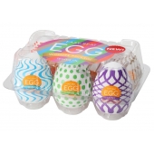 Набор из 6 мастурбаторов Tenga EGG IV с различным рельефом - Tenga - в Набережных Челнах купить с доставкой
