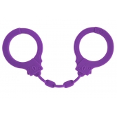 Фиолетовые силиконовые наручники Suppression - Lola Games - купить с доставкой в Набережных Челнах