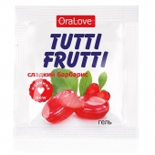 Гель-смазка Tutti-frutti со вкусом барбариса - 4 гр. - Биоритм - купить с доставкой в Набережных Челнах