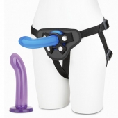 Страпон унисекс Beginners Strap-On с 2 насадками - 15 и 13 см. - Lux Fetish - купить с доставкой в Набережных Челнах