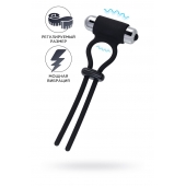 Черное эрекционное лассо на пенис Jat - A-toys - в Набережных Челнах купить с доставкой