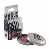Экстремально тонкие презервативы в железном кейсе MAXUS Extreme Thin - 3 шт. - Maxus - купить с доставкой в Набережных Челнах