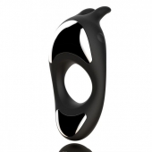 Черное эрекционное кольцо с двумя моторами Zeus Dual Vibe Cock Ring - FeelzToys - в Набережных Челнах купить с доставкой