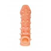 Телесная закрытая насадка с пупырышками Cock Sleeve Size M - 15,6 см. - KOKOS - в Набережных Челнах купить с доставкой