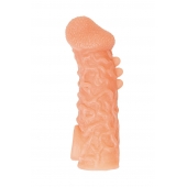 Телесная закрытая насадка с шершавой головкой Cock Sleeve Size L - 17,6 см. - KOKOS - в Набережных Челнах купить с доставкой