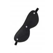 Черная кожаная маска Anonymo с мягким подкладом - ToyFa - купить с доставкой в Набережных Челнах