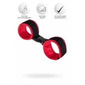 Красно-черные велюровые оковы Anonymo - ToyFa - купить с доставкой в Набережных Челнах