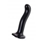 Черный стимулятор для пар P G-Spot Dildo Size L - 19 см. - Strap-on-me - в Набережных Челнах купить с доставкой