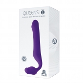 Фиолетовый безремневой страпон Queens L - Adrien Lastic - купить с доставкой в Набережных Челнах