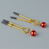 Золотистые зажимы с колокольчиками Gold - Sitabella - купить с доставкой в Набережных Челнах
