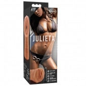Мастурбатор-вагина цвета карамели Julieta с вибрацией - Blush Novelties - в Набережных Челнах купить с доставкой