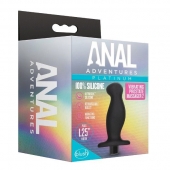 Черный анальный вибромассажёр Silicone Vibrating Prostate Massager 02 - 10,8 см. - Blush Novelties - в Набережных Челнах купить с доставкой