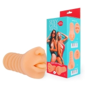 Телесный мастурбатор-ротик с высунутым язычком - Bior toys - в Набережных Челнах купить с доставкой