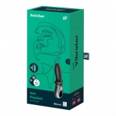 Черный анальный вибратор Hot Passion с функцией нагрева - Satisfyer - в Набережных Челнах купить с доставкой