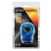 Голубое эрекционное виброкольцо Reusable 5 Function Cock Ring - Blush Novelties - в Набережных Челнах купить с доставкой