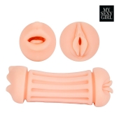 Двусторонний мастурбатор - ротик и вагина - Bior toys - в Набережных Челнах купить с доставкой