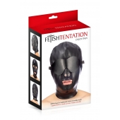 Маска-шлем с отверстием для рта и съемными шорами - Fetish Tentation - купить с доставкой в Набережных Челнах