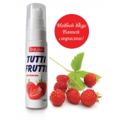 Гель-смазка Tutti-frutti с земляничным вкусом - 30 гр. - Биоритм - купить с доставкой в Набережных Челнах