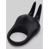 Черное эрекционное виброкольцо Sensation Rechargeable Vibrating Rabbit Love Ring - Fifty Shades of Grey - в Набережных Челнах купить с доставкой