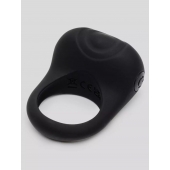 Черное эрекционное виброкольцо Sensation Rechargeable Vibrating Love Ring - Fifty Shades of Grey - в Набережных Челнах купить с доставкой