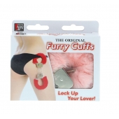 Металлические наручники с розовой меховой опушкой METAL HANDCUFF WITH PLUSH PINK - Dream Toys - купить с доставкой в Набережных Челнах