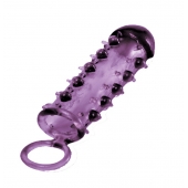 Закрытая фиолетовая насадка с пупырышками SAMURAI PENIS SLEEVE PURPLE - 14,5 см. - NMC - в Набережных Челнах купить с доставкой