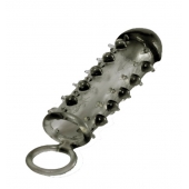 Дымчатая стимулирующая насадка с закрытой головкой SAMURAI PENIS SLEEVE BLACK - 14,5 см. - NMC - в Набережных Челнах купить с доставкой